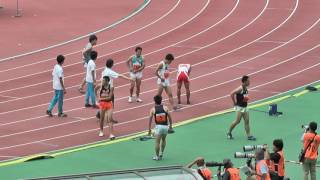 H29　関カレ　男子1部100m　予選4組