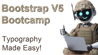 Bootstrap Bootcamp: Typography Made Easy