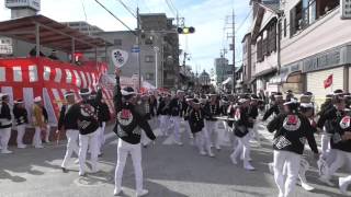 2015岸和田だんじり祭り　旧市地区宵宮・午後　藤井町②小門貝源やりまわし（平成27年9月19日）danjiri in japan