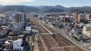 中央西線多治見駅・上り本線上で逆出発