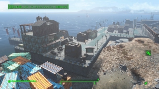 (fallout4)港町の作り方（お店の建築例など）