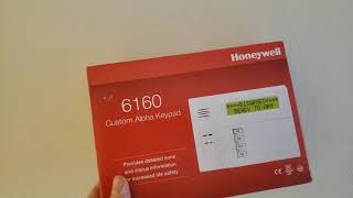 Honeywell 6160 alarm pad keypad review.