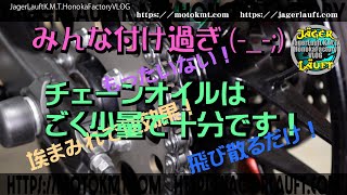 【チェーン＆スプロケを保護する！】皆さん圧倒的に付け過ぎです！！高性能チェーンルブを正しく使おう！！#LUBIRD#チェーンルブ#チェーンメンテ