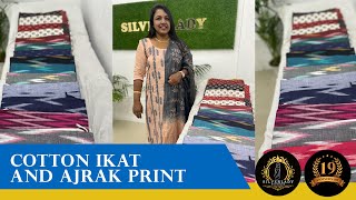 #319 | Cotton ikat and ajrak print | Silver Lady Boutique | For orders- 8848968692/9961575036