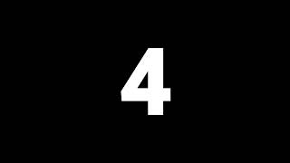 10 Second Countdown Timer with Large White Numbers on Black Background