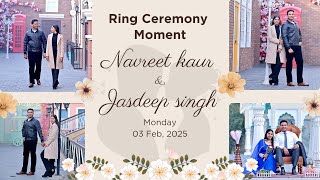 Navreet kaur Gill \u0026 Jasdeep singh Sandhu Ring Ceremony Live By Simran Studio Ajitwal M- 98143 69150