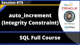 SQL - Part 75 - auto_increment