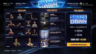 SmackDown vs RAW vs ECW || MyGM Mode || Season 1 : Week 3 || #WWE2K24