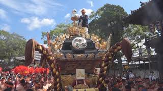 令和元年　姫路市『灘のけんか祭り』本宮【壮絶】＜八家屋台＞＝宮入（拝殿前）