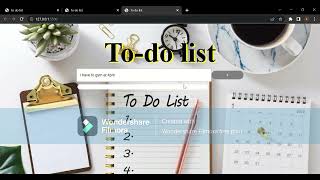 TO-DO LIST PROJECT for skill-test-1@ Coding Ninja.