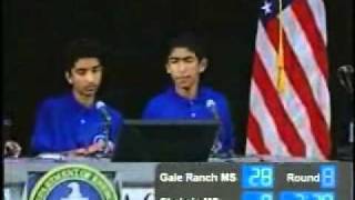 2011 National Science Bowl- Middle School Finals