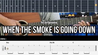 When The Smoke Is Going Down - Scorpions | EASY Guitar Lessons TAB for Beginners - Guitar