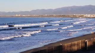 ２０２１年２月５日（金）／江ノ島～鵠沼海岸～富士山 快晴です。 風は弱めで波は胸～頭くらい。