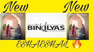 ESHAESHAL by binilyas luxury 3pc lawn collection with silk digital print duppata limited stock🔥🌹