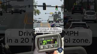 45MPH in a 20 MPH school zone!