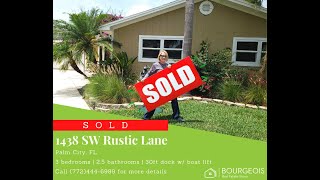 📪SOLD - 1438 SW Rustic Lane, Palm City, FL