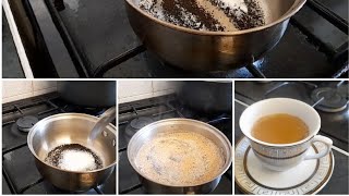 How to make sylheti traditional tea with caramel.