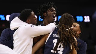 Watch the full CHAOTIC ending to Yale's upset win over Auburn