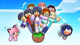 10 FRIENDS on ONE SPHERE in Minecraft!