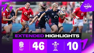 ENGLAND PUSH ON 🏴󠁧󠁢󠁥󠁮󠁧󠁿 | ENGLAND V WALES | EXTENDED RUGBY HIGHLIGHTS