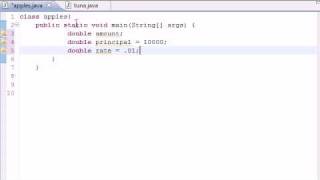 Java Programming Tutorial - 23 - Compound Interest Program.flv