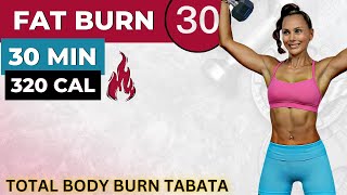 30-MIN LOW-IMPACT INTENSE TABATA WORKOUT + ABS (metabolic weight loss, lean muscle) / FAT BURN 30 #4