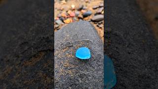 Turquoise Sea Glass 🌊🩵 #northumberland #seaglass #beach