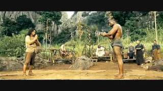 Ong Bak 2 -- fight against trio.