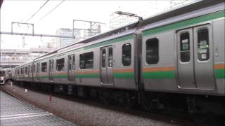 「機器更新第1号」E231系1000番台TK出場回送（ヤマU16）大崎駅発車