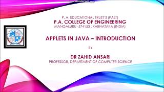 Java Applet Part-1 Introduction