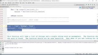 Python Basics - Lists Exercise findMaxLength(list)