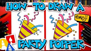 How To Draw A Party Popper Emoji