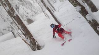 Powder day in La Dole