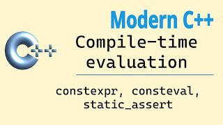 Modern C++: static_assert, constexpr, consteval
