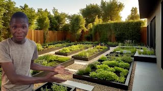 how to grow more vegetables at home using a rectangle garden