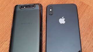 Galaxy A80 vs Iphone XS Max - Fliptroniks.com