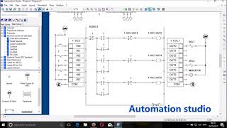 Automation studio: [PLC Ladder Logic program for an electro-pneumatic ]