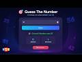 Responsive Number Guessing Game | HTML CSS JS