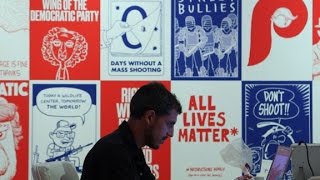 See the convention protest art already on display
