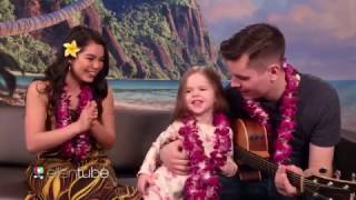 SWEET Father Daughter Duo & Moana Star Aulii Cravalho Sing How Far Ill Go!