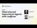 Observing and Improving AI Agents with Langfuse
