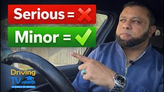 Serious Faults vs Minor Faults - What Fails You In The Driving Test