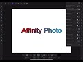 【ipad】文字にアウトラインを付ける方法【affinity photo】