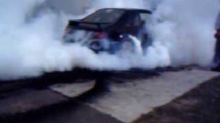 AWESOME BLACK MUSTANG BURNOUT