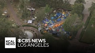 Pro-Palestinian protester encampment remains on USC campus with graduation events looming