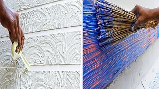 8 New Wall putty texture designs techniques and ideas