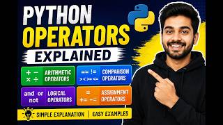 Python Operators Explained | Arithmetic, Logical, Comparison & Assignment Operators 🐍