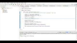 Java Assignment5 Palindrome&OddEven