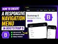 How to Create a Responsive Navigation Menu in Bootstrap 5 (Step-by-Step)