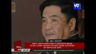 AMLC uncovers direct deposits made to ex. Cong. Edgar Valdez bank account by Napoles’ NGO